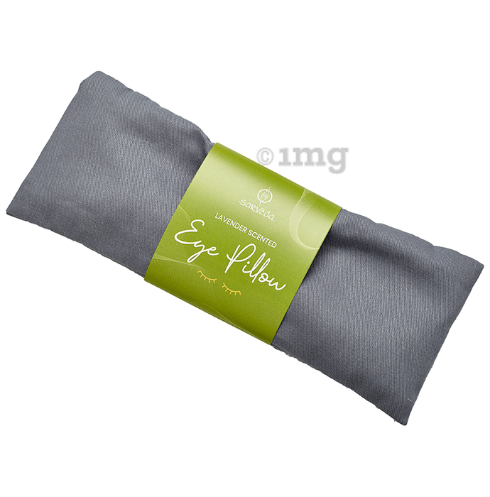 Sarveda Lavender Scented Eye Pillows for Yoga, Meditation and Relaxation Grey
