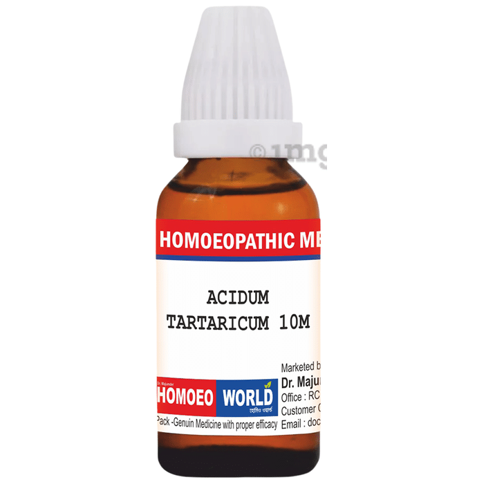 Dr. Majumder Homeo World Acidum Tartaricum Dilution (30ml Each) 10M