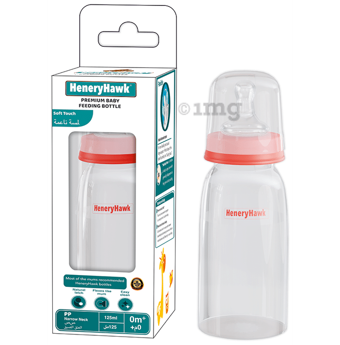 HeneryHawk Soft Touch Anti-Colic BPA Free Round Shoulder Slim Neck  Feeding Bottle