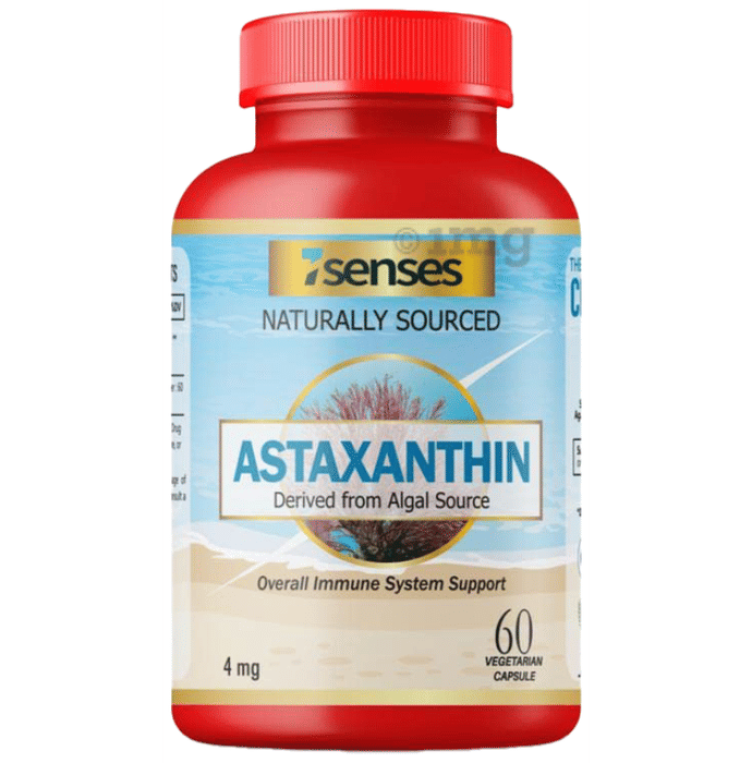 7Senses Astaxanthin 4mg Vegetarian Capsule (60 Each) Buy combo pack of