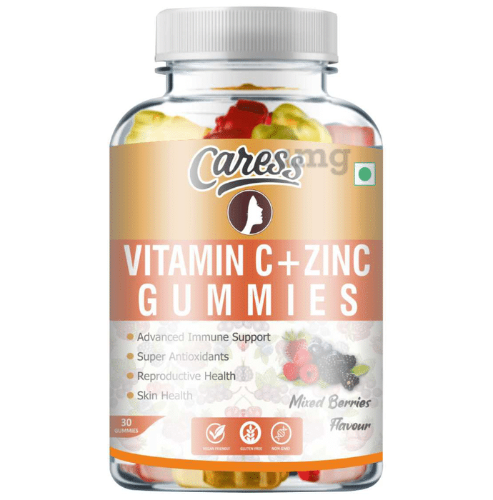 Caress Vitamin C + Zinc Gummy Mixed Berries