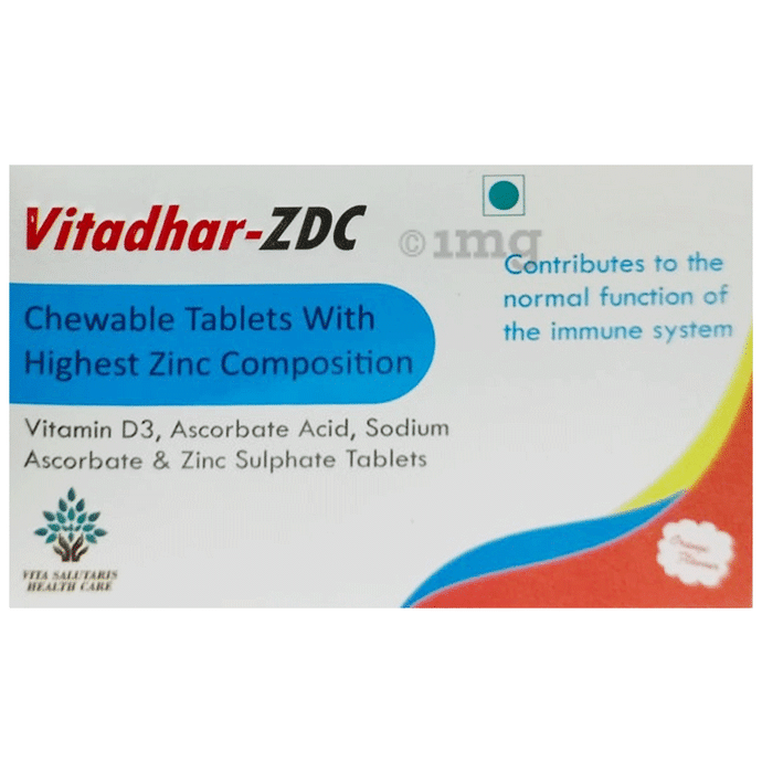 Vitadhar-ZDC Chewable Tablet Orange