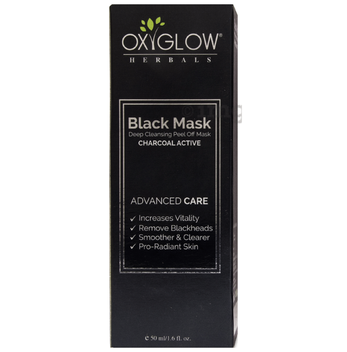 Oxyglow Herbals Black Mask Charcoal Active