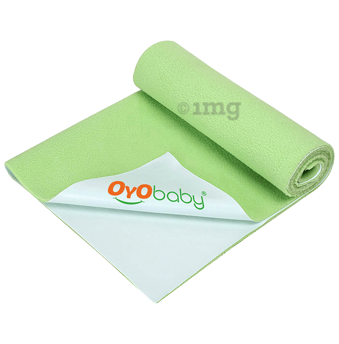 Oyo Baby Waterproof Bed Protector Baby Dry Sheet XL Light Green