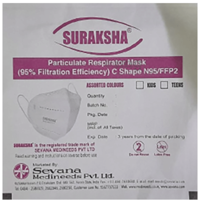 Suraksha Particulate Respirator C Shape Mask