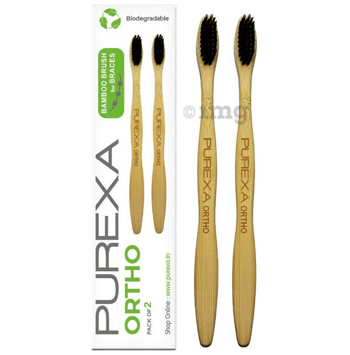 Purexa Ortho Toothbrush (2 Each) Biodegradable