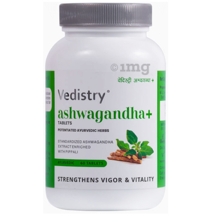 Vedistry Ashwagandha+ Tablet  For Strength, Enegry And Vitality