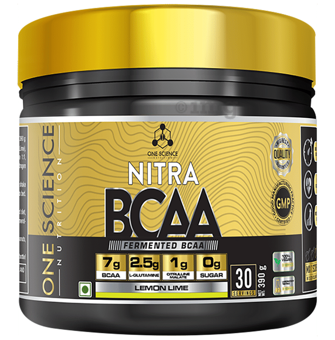 One Science Nutrition Nitra Fermented BCAA Powder Lemon Lime