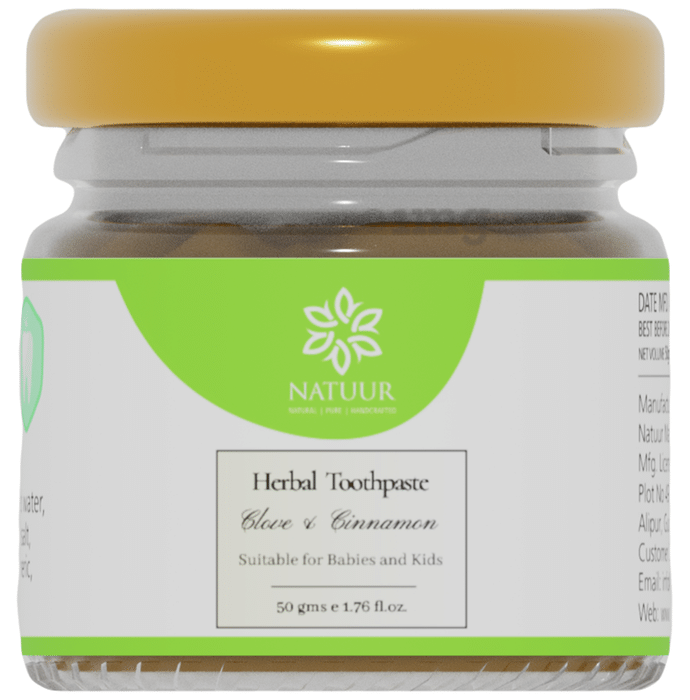 Natuur Herbal Toothpaste for Babies & Kids Cinnamon & Fenugreek