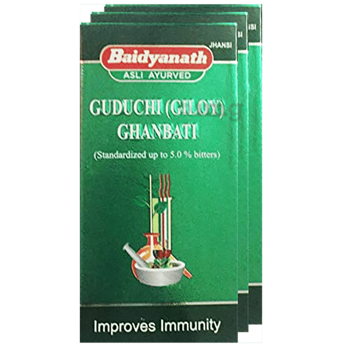 Baidyanath (Jhansi) Guduchi (Giloy) Ghanbati Tablet (60 Each)