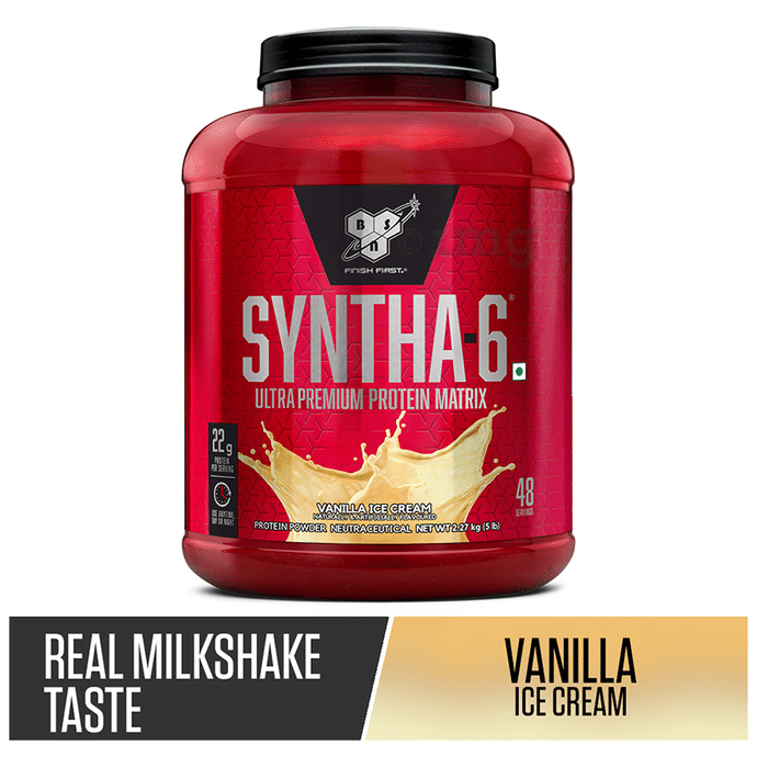 BSN Syntha-6 Ultra Premium Protein Matrix Vegan Powder Vanilla Icecream