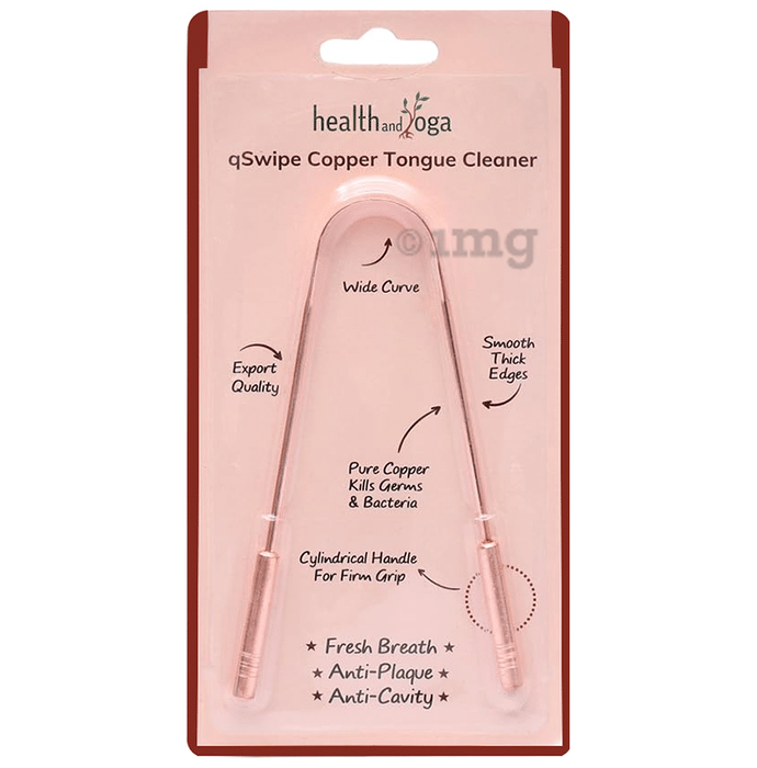 HealthAndYoga Qswipe Superior Quality Copper Tongue Cleaner