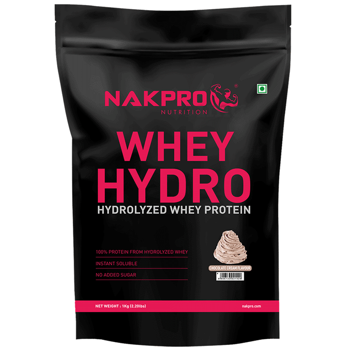 Nakpro Nutrition Whey Hydro Hydrolyzed Whey Protein Powder Chocolate Cream