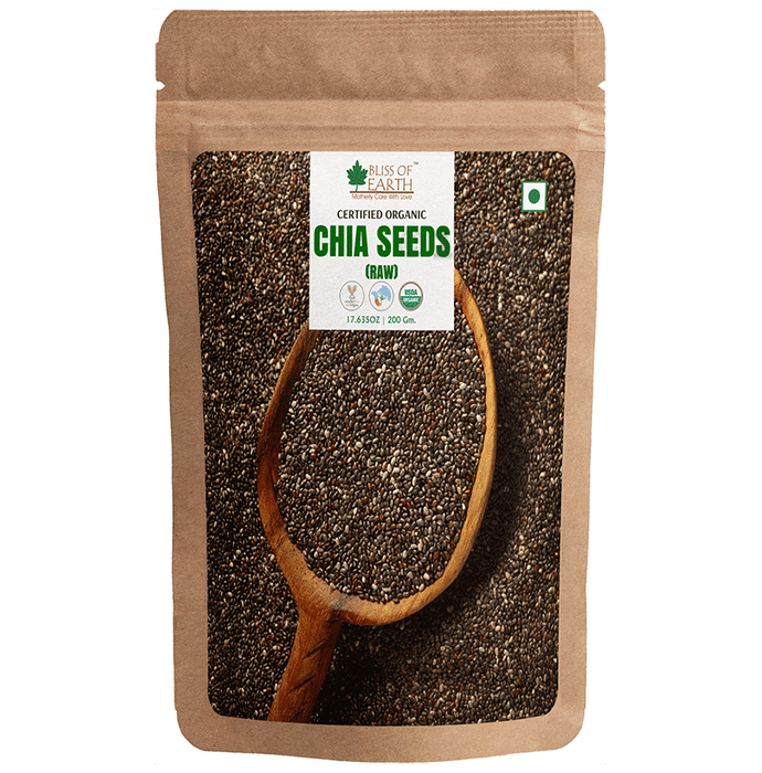Bliss of Earth Certified Organic Chia Seeds (Raw)