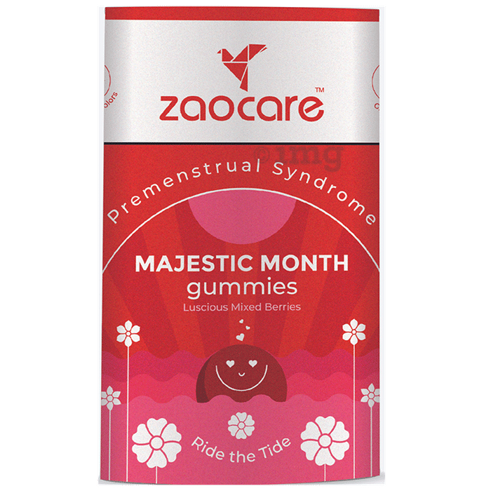 Zaocare Majestic Month Premenstrual Syndrone  Gummies Luscious Mixed Berries