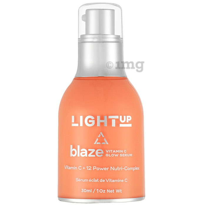 Light Up Blaze Vitamin C Glow Serum for Glowing Skin | Fades Pigmentation & Dullness | Vitamin C, Hyaluronic Acid & Alpha Arbutin