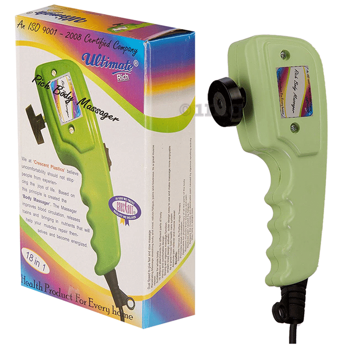 Crescent Ultimate Rich 18 In 1 Body Massager Green
