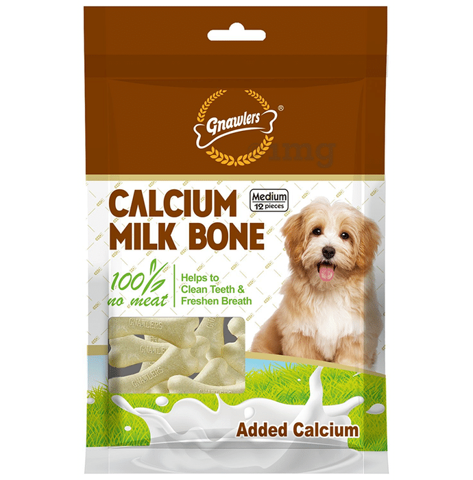 Gnawlers Calcium Milk Bone (12 Each)