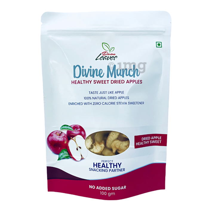 Divine Leaves Divine Munch Dried Apple Healthy Sweet