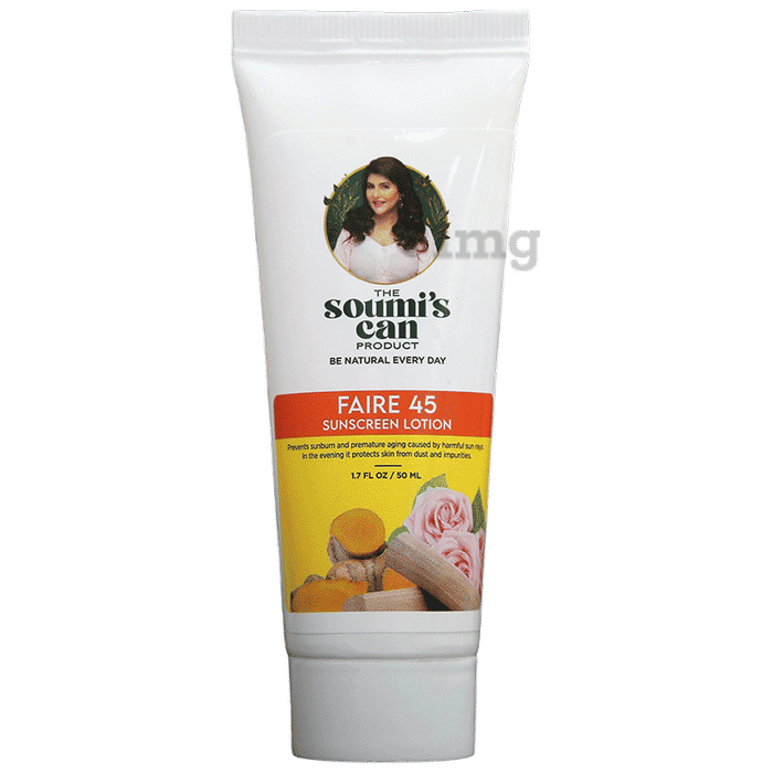 The Soumi's Can Product Faire 45 Sunscreen Lotion Buy tube of 50.0 ml