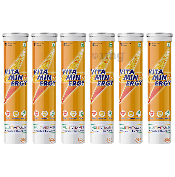 Vitaminergy Multivitamin Effervescent Tablet (10 Each) Orange