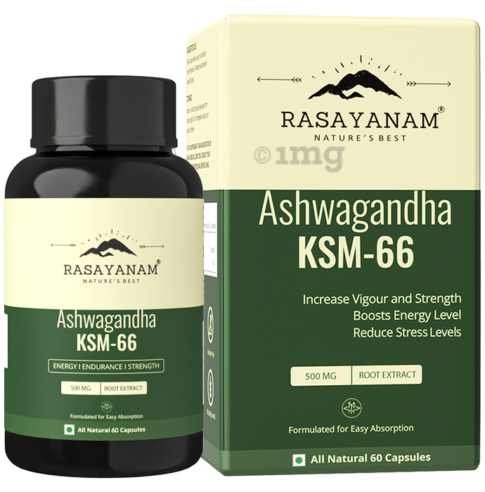 Rasayanam Ashwagandha KSM 66 500mg Capsule