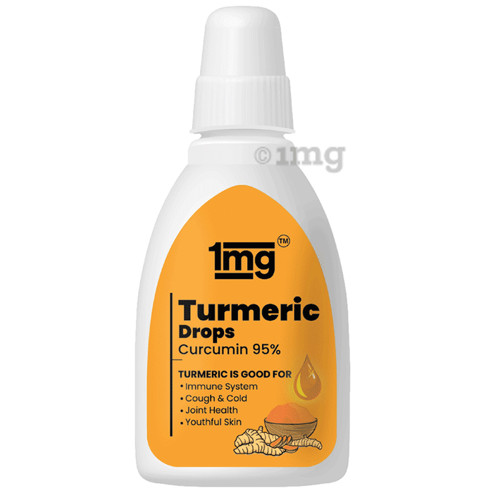 Tata 1mg Turmeric Drops with Piperine, Haldi Drops, Supports Immune System & Reduces Joint Pain