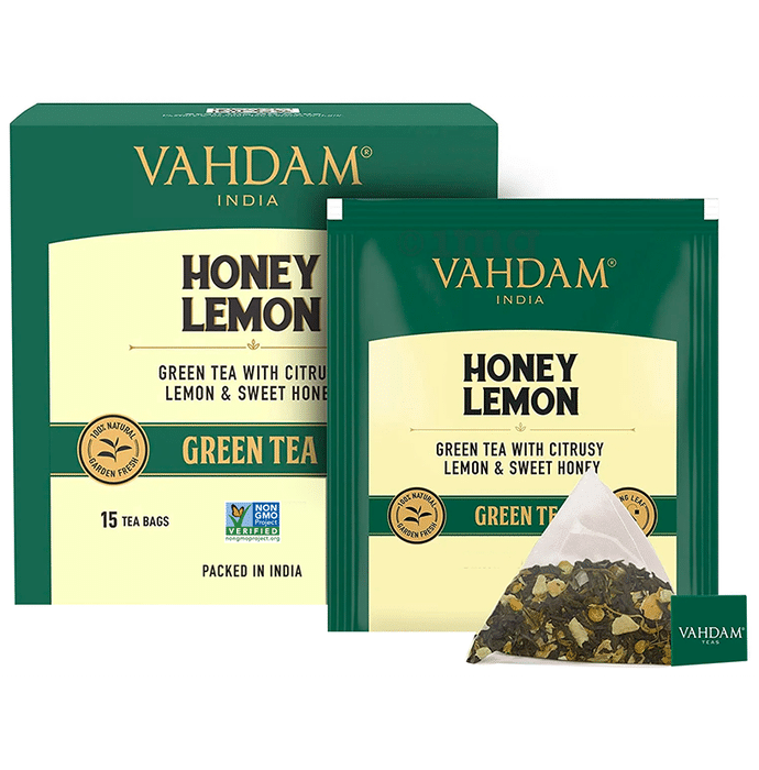 Vahdam India Green Tea (2gm Each) Honey Lemon