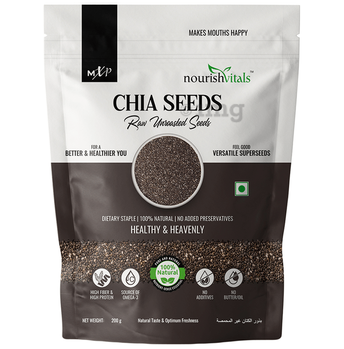 NourishVitals Chia Raw Unroasted Seeds