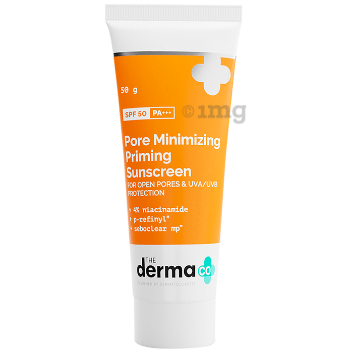 The Derma Co Minimizing Priming Sunscreen Cream SPF 50 PA+++