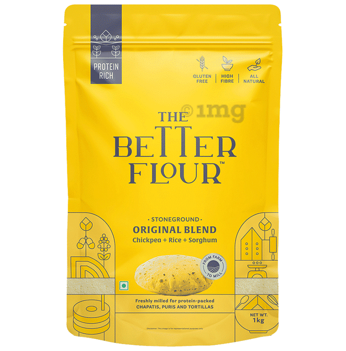 The Better Flour Protein Rich Low Carb Gluten Free Flour, 100% Natural Multigrain Wheat Free Atta