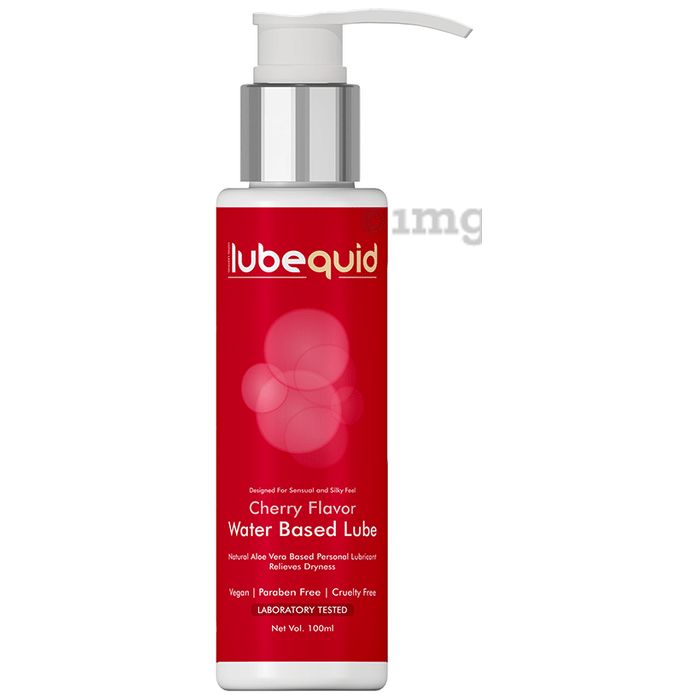 Lubequid Water Based Lube Cherry Buy pump bottle of 100.0 ml Gel at