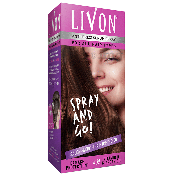 Livon Anti-Frizz Serum Spray for All Hair Types