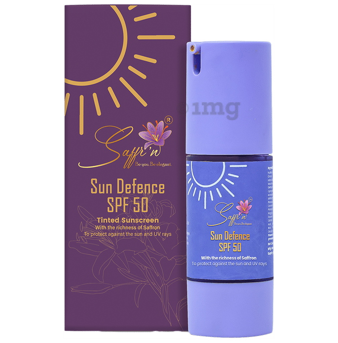 Saffr'n Sun Defence Tinted Sunscreen SPF 50