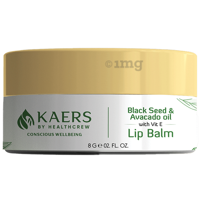 Kaers By Healthcrew Black Seed & Avacado Oil with Vit E Lip Balm