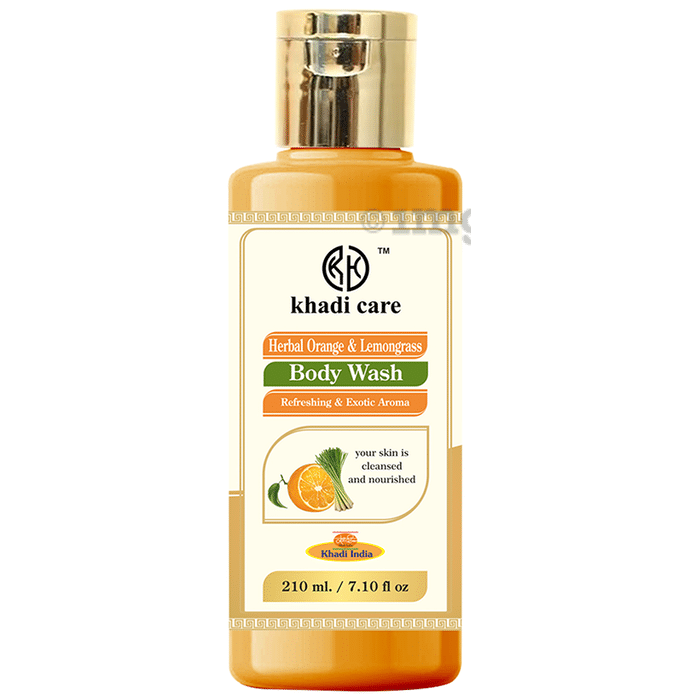 Khadi Care Herbal Orange and Lemongrass Body Wash