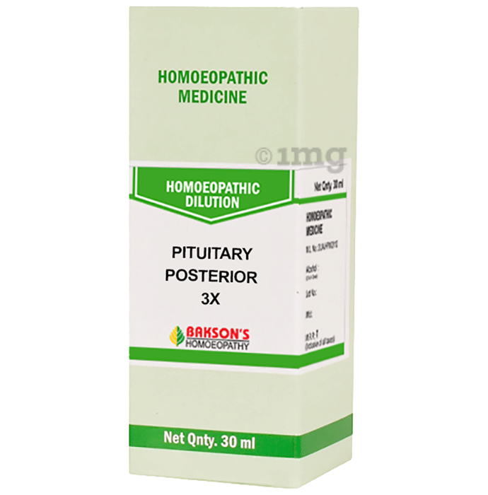 Bakson's Homeopathy Pituitary Posterior Dilution 3X Buy bottle of 30.0