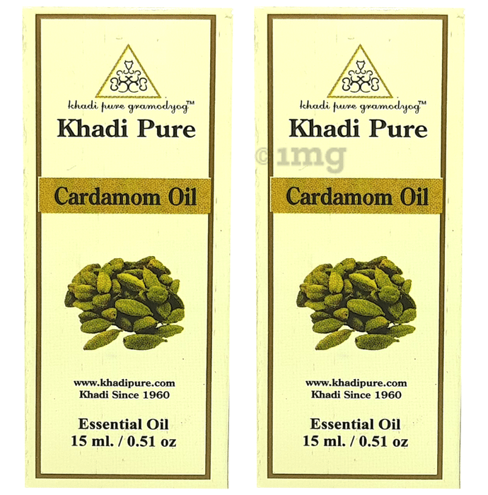 Khadi Pure Cardamon Essential Oil (15ml Each)