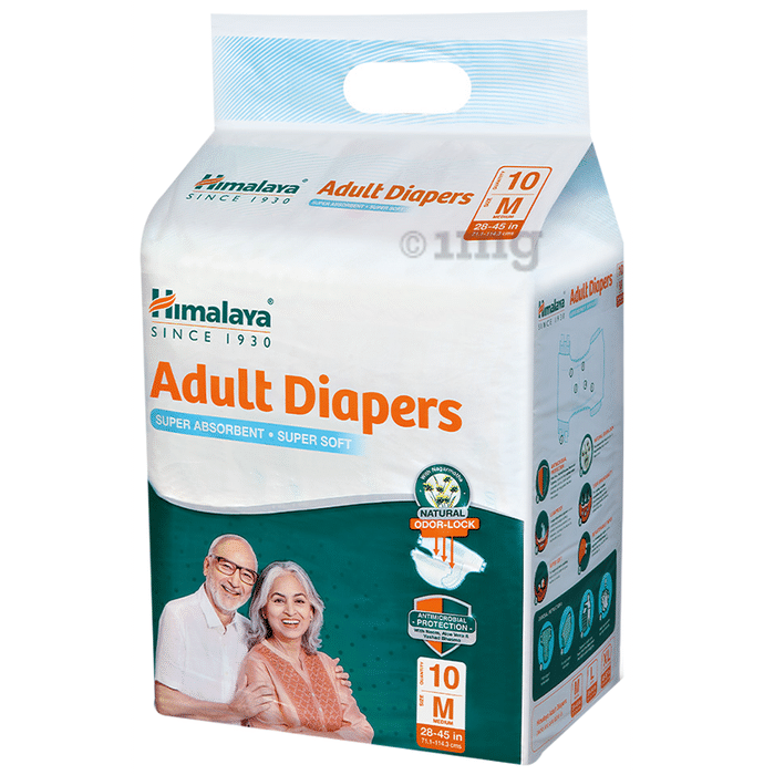Himalaya Adult Diaper super absorbent super soft |Tape style Diaper Medium