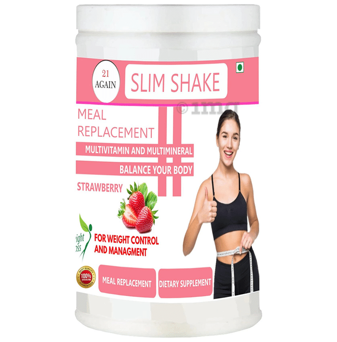21 Again Slim Shake Meal Replacement Powder Strawberry