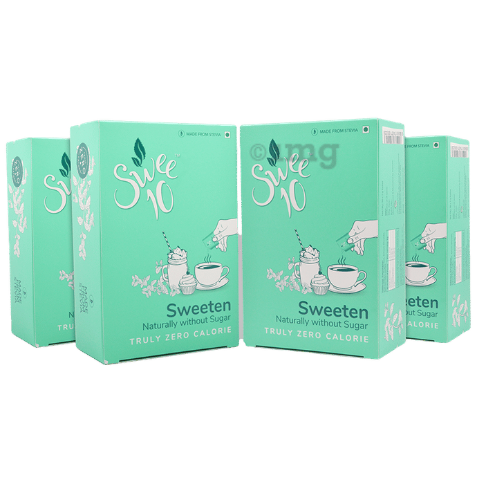 Swee10 Natural Stevia Sweetener Powder Sugar Free Zero Calorie