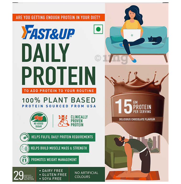 Fast&Up 100% Plant Based Daily Protein Delicious Chocolate