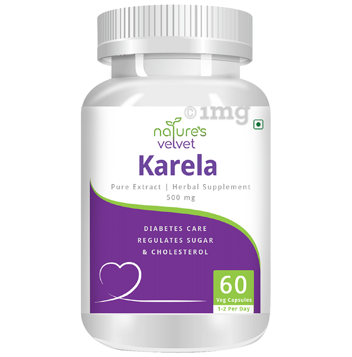 Nature's Velvet Karela Pure Extract 500mg Capsule