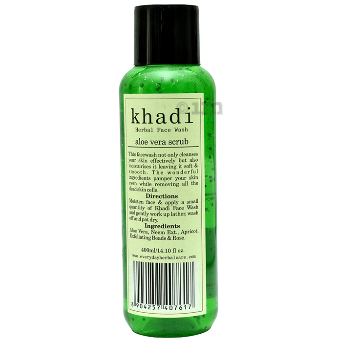 Khadi Herbal Face Wash Aloe Vera Scrub