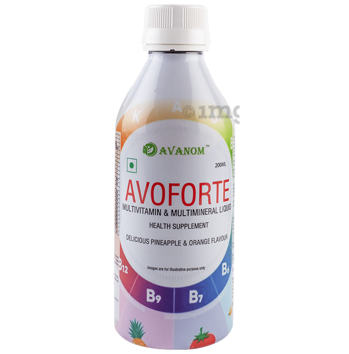 Avoforte Multivitamin & Multi-mineral Liquid Delicious Pineapple & Orange