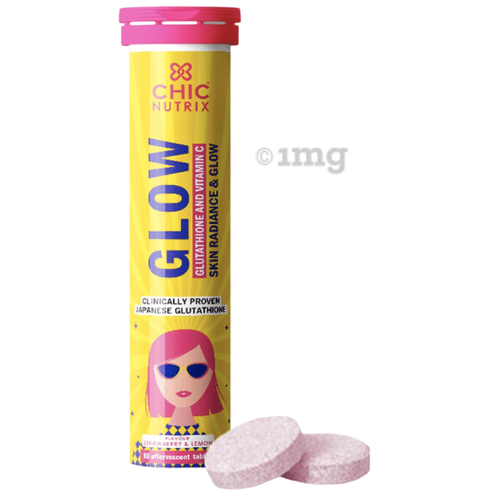Chicnutrix Glow Glutathione and Vitamin C Effervescent Tablet Strawberry & Lemon