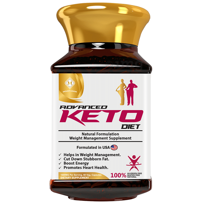 Mountainor Advanced Keto Diet Weight Management Supplement Veg Capsule