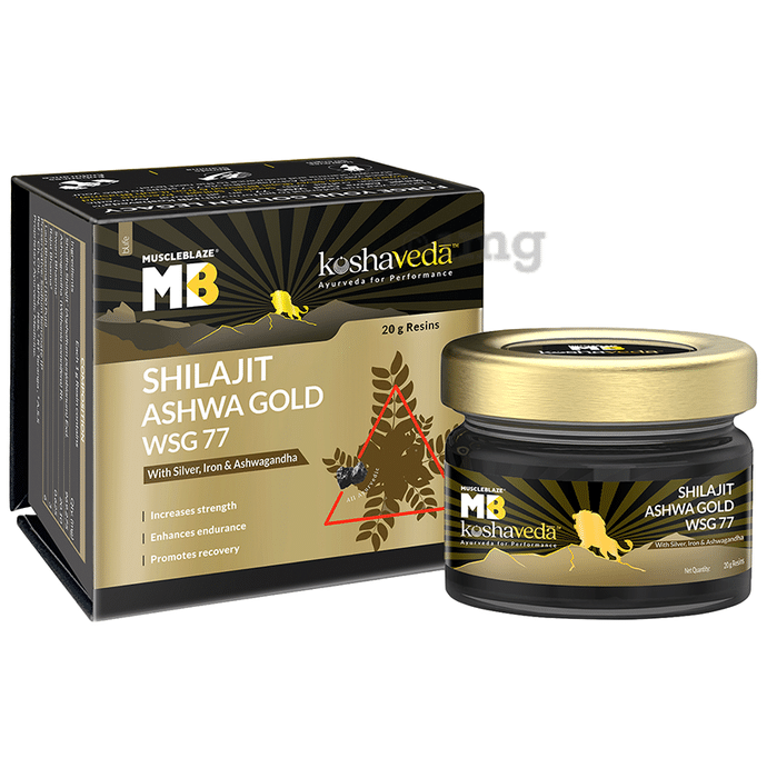 Muscleblaze Shilajit Ashwa Gold WSG 77 Resin