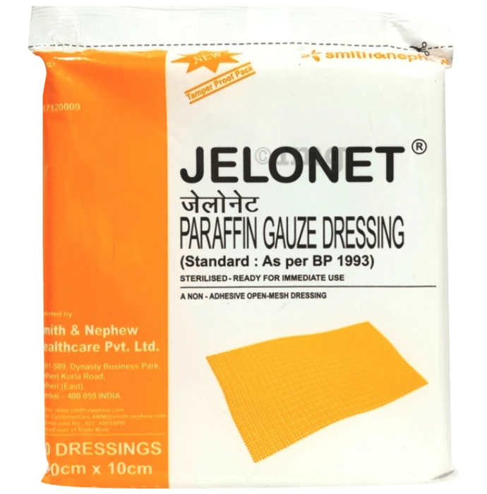 Jelonet Paraffin Gauze Dressing Ref. 87120009 10cm x 10cm
