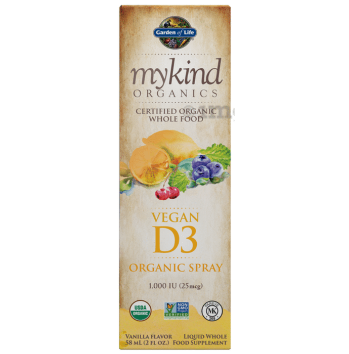 Garden of Life Mykind Organics Vegan D3 1000 IU Organic Spray